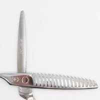 【美品】ミズタニシザーズ Acroleaf WIDE K-25 LEFTY セニング 5.8インチ オフセットハンドル 17目 約15%～25% レフティ