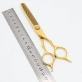 ハヤシシザース V-Thinning V-30RW-WH-6 ゴールドコーティング セニング 6インチ メガネハンドル 30目2段 約25%〜30% ディッシュホイールベアリング