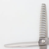 【美品】喜多アイディア RATIO 80 セニング 6インチ メガネハンドル 14目フラット 約40%～45% シザー