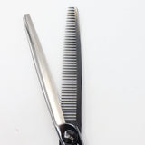 【美品】N.B.A.A. セニングスーパー A6.5 JOEWELL プレミアム NJ-ST3 ブラックチタン 6.5インチ メガネハンドル 42目U溝 約20％ ジョーウェル シザー