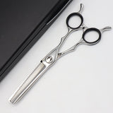 【美品】bmac FTシリーズ FT-2743 セニング 6インチ メガネハンドル 43目U溝 約25%〜30% マック シザー