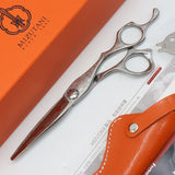 【美品】ミズタニシザーズ NEW DAMA INTEGRAL D-01 カットシザー 6.2インチ ハマグリ刃 オフセットハンドル ダマスカス ミズタニ