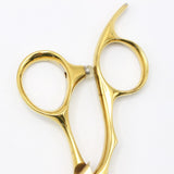 【美品】はさみのルミエール HyPer V L5C25 ゴールドコーティング セニング 6インチ 3Dハンドル 25目L 約30％ シザー レフティ 左利き