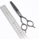 【美品】オオカワプロシザーズ 212 DLC マット×メタルコーティング セニング 5.8インチ メガネハンドル 21目2段エンジェルポケット 約20%〜25%