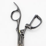 【美品】はさみのルミエール HyPER V 81GA63 ブラックコーティング加工 カットシザー 6.3インチ 柳刃 フレックスハンドル