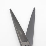 【美品】オオカワプロシザーズ SG45 DLCマットブラックコーティング カットシザー 4.5インチ 片剣刃 オフセットハンドル