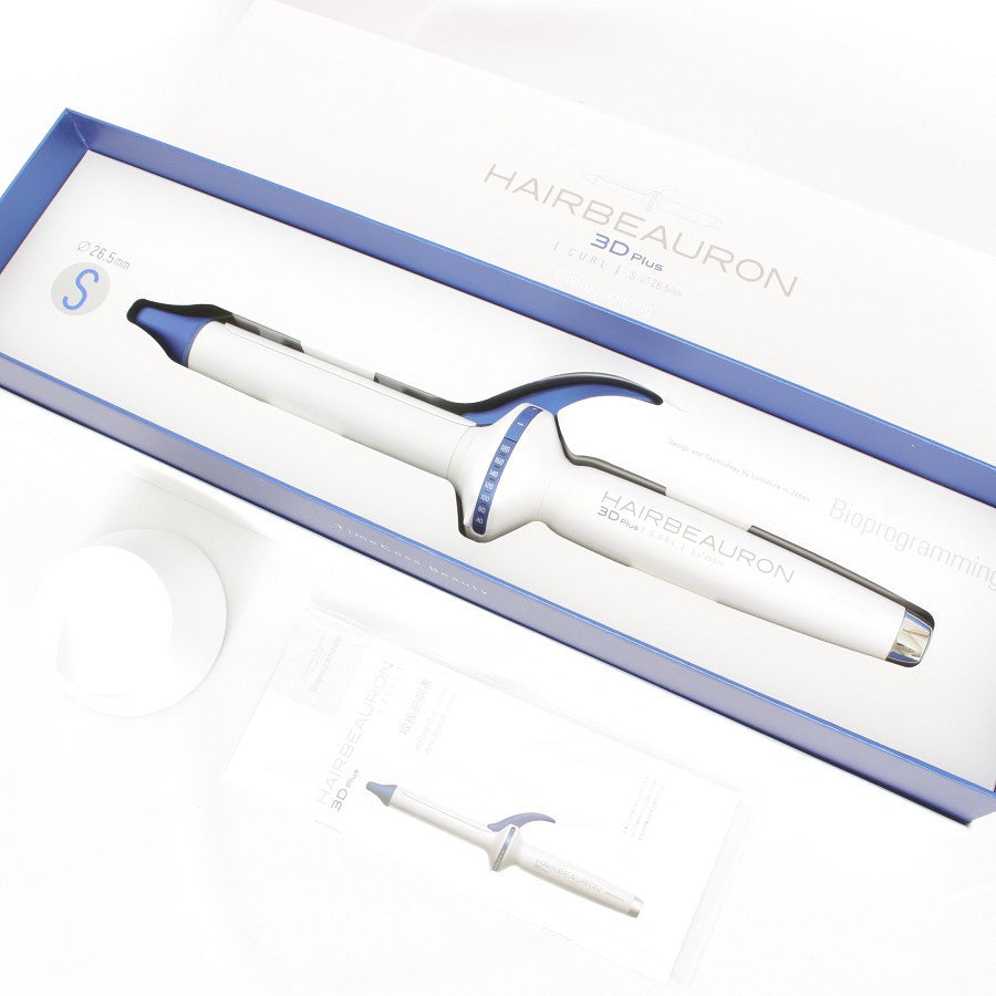 HAIRBEAURON 3D カールヘアアイロン HAIRBEAURON カールヘアアイロン ホワイト26.5mm HAIRBEAURON 3D Plus