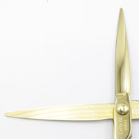 【美品】ルクスシザー Lefty60 スリットモデル ゴールドコーティング 6インチ 柳刃 オフセットハンドル