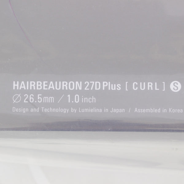 新品/未開封】ヘアビューロン 27D Plus カール S-type 26.5mm HBLCR27D ...